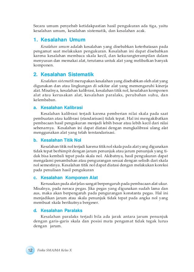 Buku Fisika Kurikulum 2013 Kelas 10 Sma