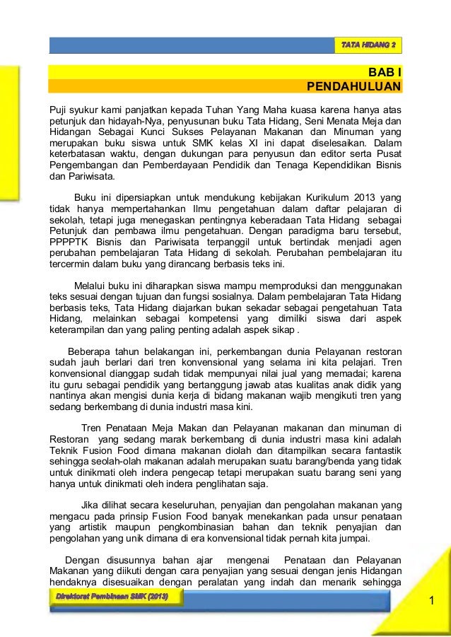 Kelas 10 Smk Tata Hidang 2