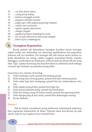 Taleus Sunda BAHASA SUNDA KELAS 11 | PDF