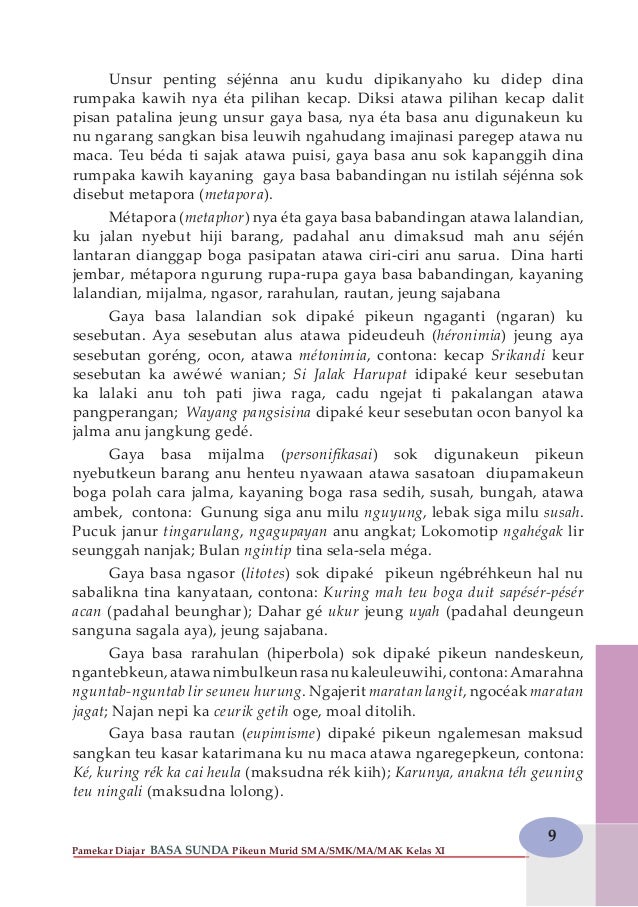BAHASA SUNDA KELAS 11