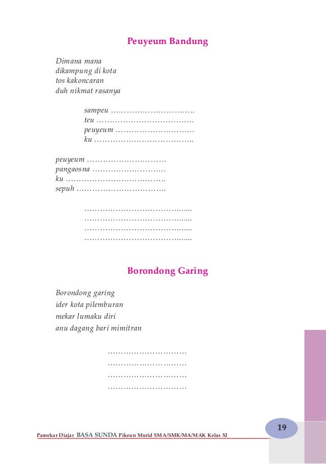 Lirik Lagu Bahasa Sunda Peuyeum Bandung Arsia Lirik Lirik Lagu Bahasa Sunda Peuyeum Bandung Arsia Lirik