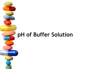 pH of Buffer Solution
 
