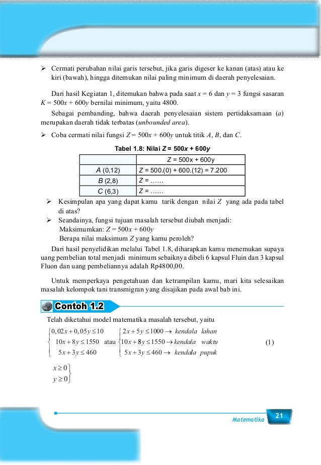 Buku Matematika Kelas Xi Ganjil