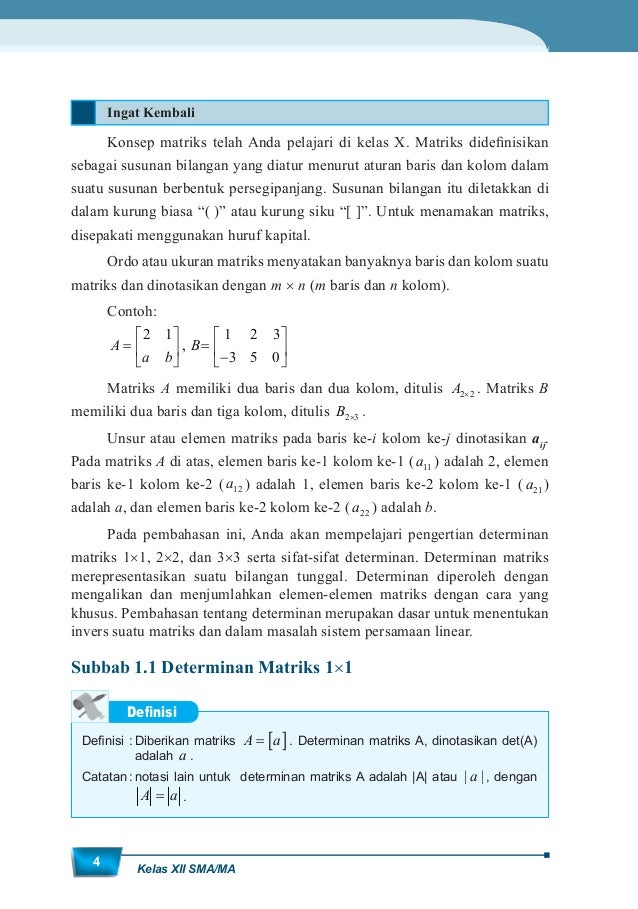 Buku Matematika Kelas Xii