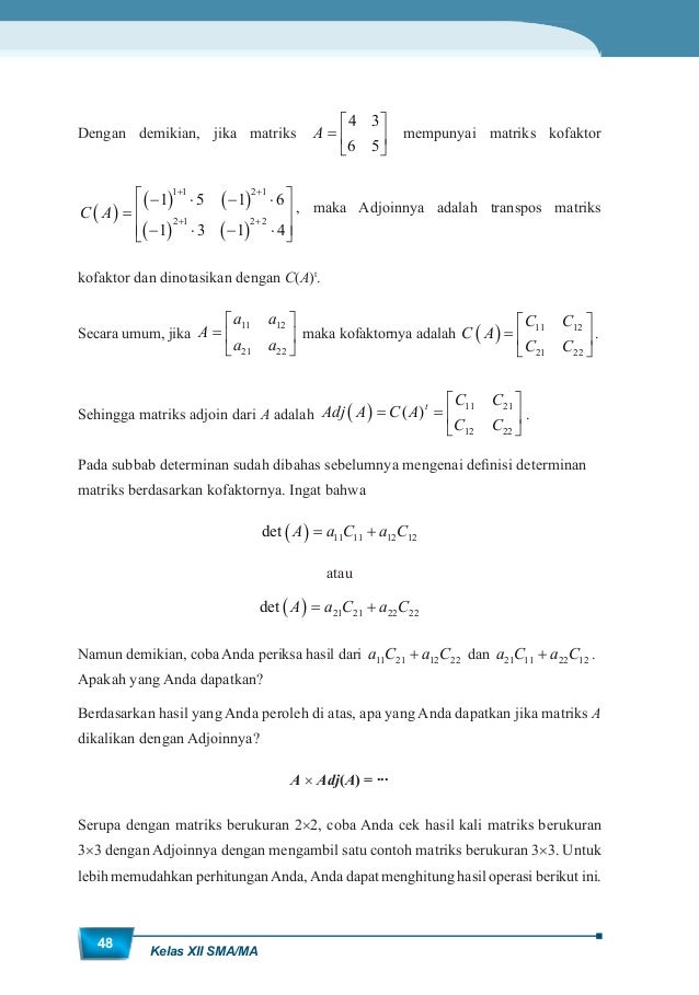 Buku Matematika kelas XII