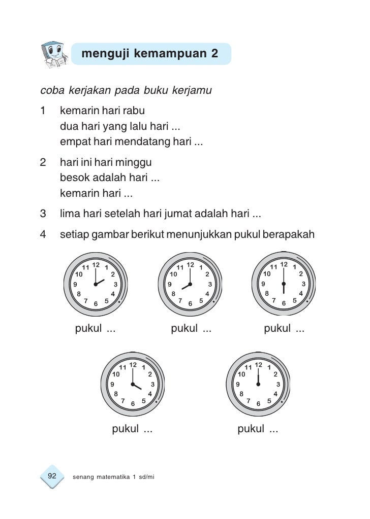 Kelas1 Sd Senang Mtk  Buchori