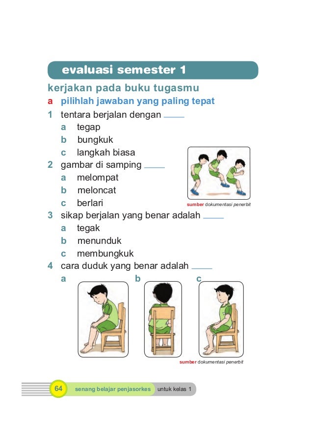 Kelas1 Senang Belajar Pendidikan Jasmani Olahraga Dan Kesehatan 1066
