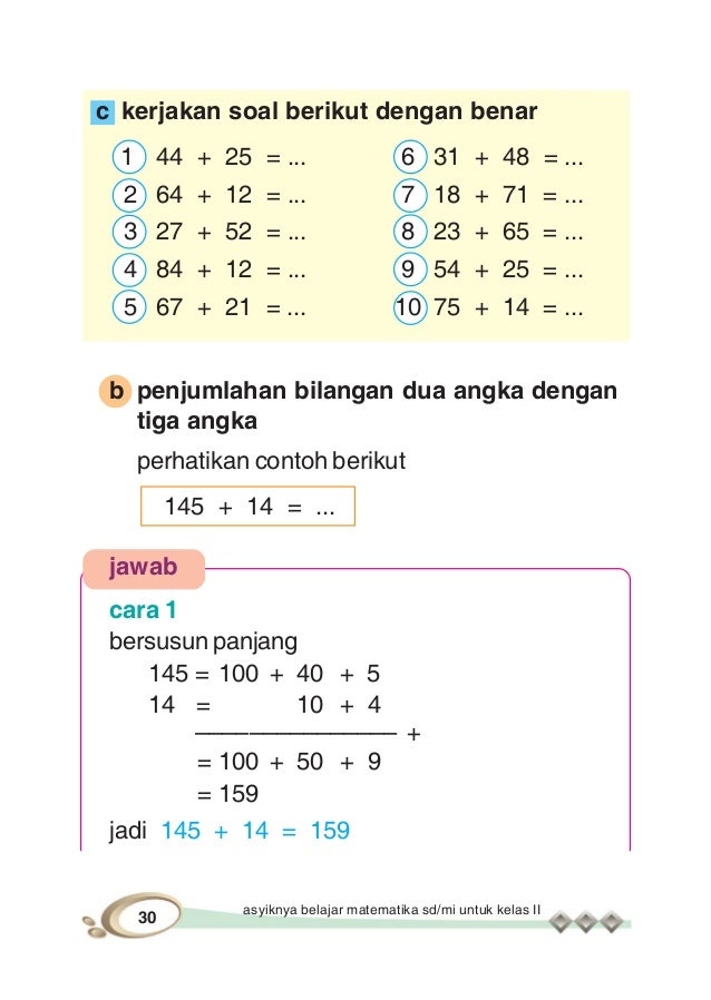 Asyiknya Belajar Matematika Untuk Kelas Ii Sd Mi