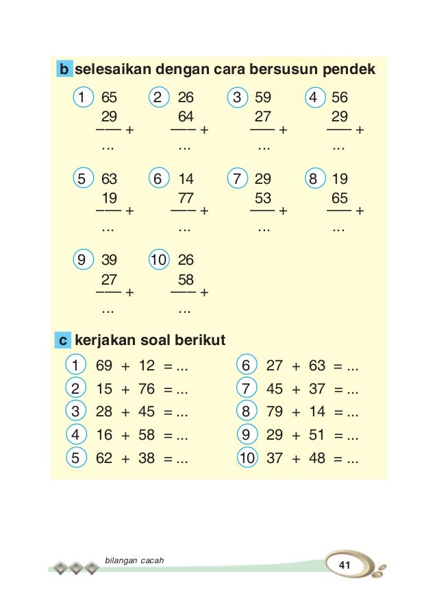 Soal Matematika Kelas 1 Sd Penjumlahan Dan Pengurangan