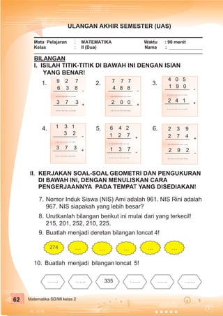 Matematika 2 Untuk Sd Mi Kelas 2