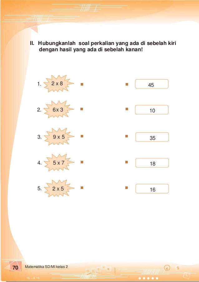 Matematika 2 Untuk Sd Mi Kelas 2