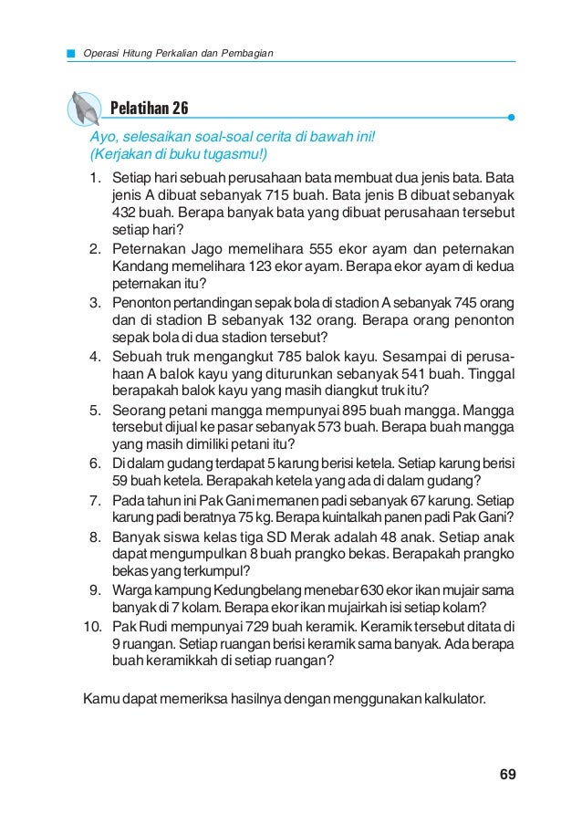 Cerdas Berhitung Matematika Untuk Sd Mi Kelas 3 Cerdas Berhitung Matematika Untuk Sd Mi Kelas 3