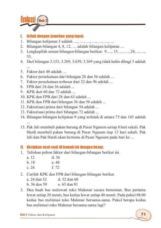 Matematika Untuk Sd Mi Kelas 4