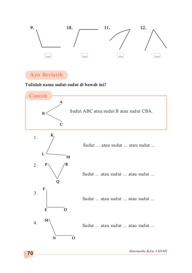 Soal Jenis Jenis Sudut Kelas 4 Sd Cara Golden