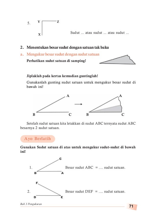 Contoh Soal Pengukuran Sudut Kelas 4 Sd Contoh Soal Terbaru