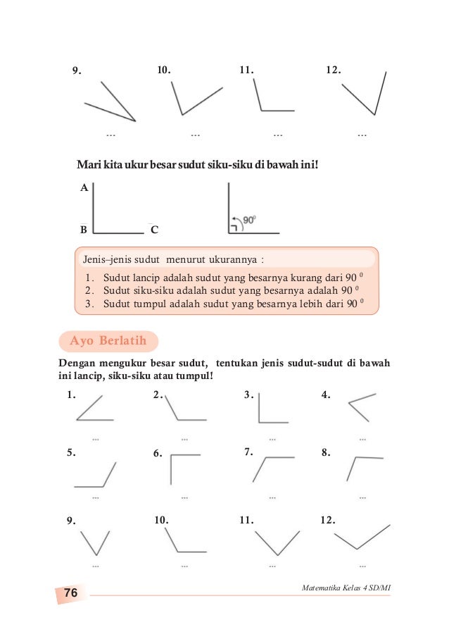  Pengukuran  Sudut  Contoh Soal Jenis Jenis Sudut  Link Guru