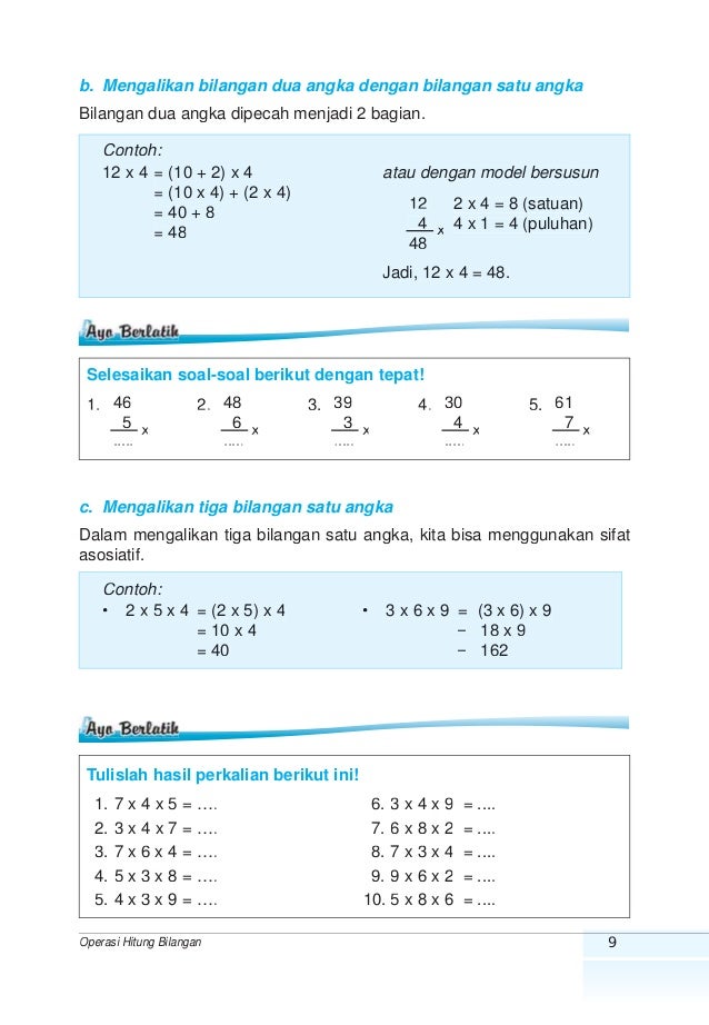 Matematika 4 Untuk Sd Mi Kelas 4
