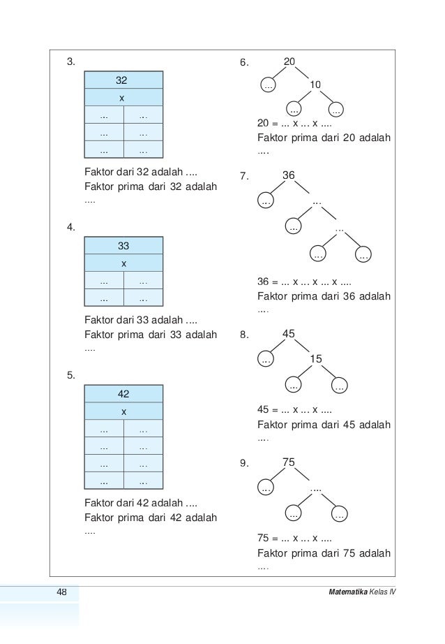 Matematika 4 Untuk SD\/MI Kelas 4 Matematika 4 Untuk SD\/MI Kelas 4