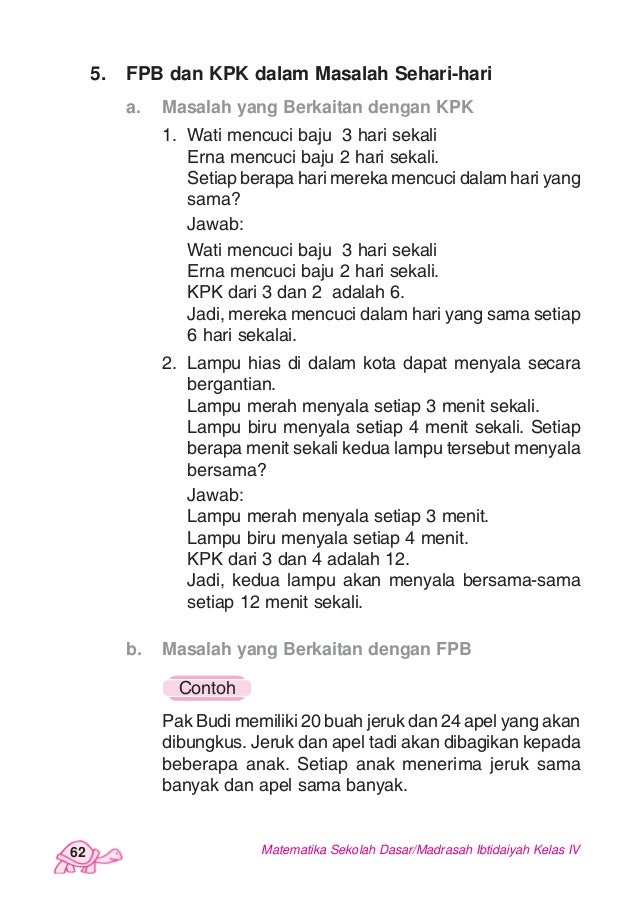 28+ Contoh Soal Cerita Kpk Dan Fpb Kelas 4 Kumpulan