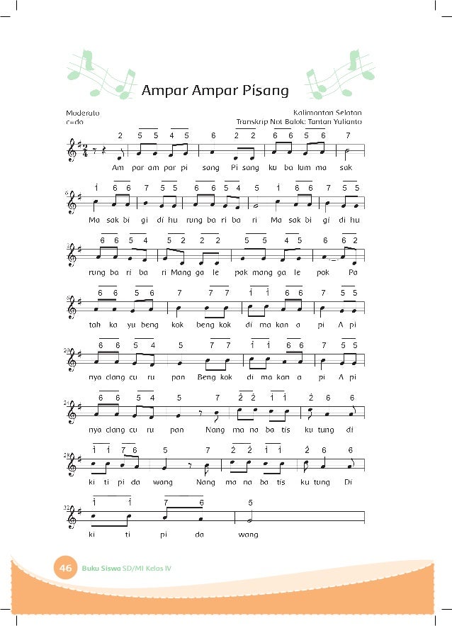 Lagu Ampar Ampar Pisang Menggunakan Tangga Nada Plaza Indo