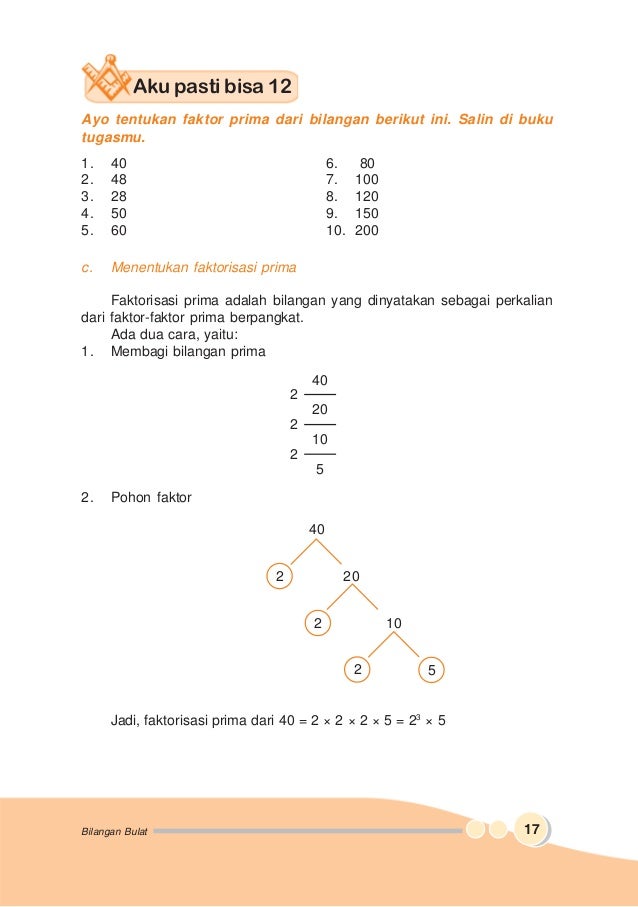 Matematika Untuk Kelas 5 Sd Mi