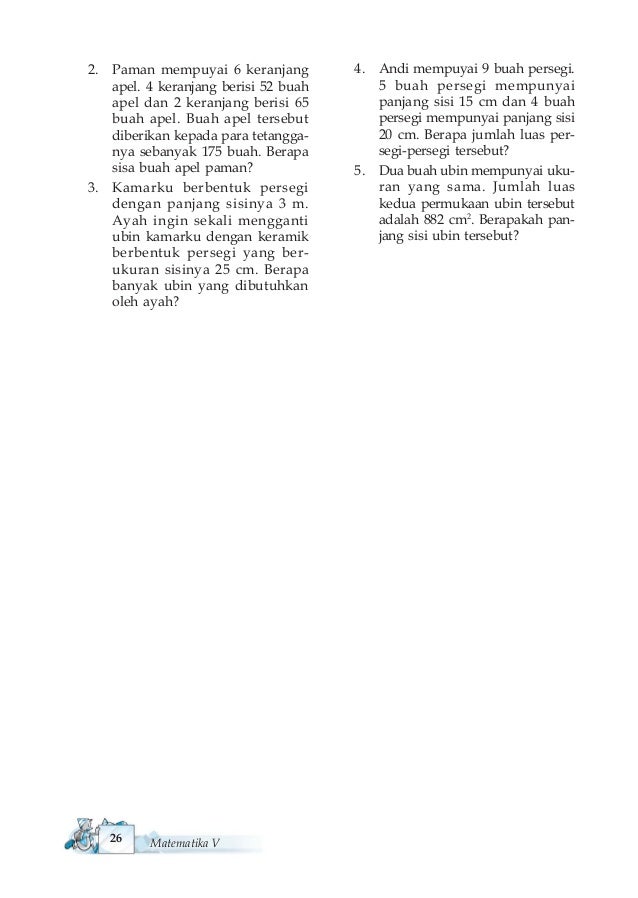 Matematika Untuk Sd Mi Kelas V