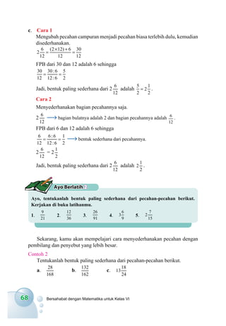 Faktorisasi Prima Dari 162 Adalah Bersahabat dengan Matematika 6 Untuk Kelas VI Sekolah Dasar/Madrasah …