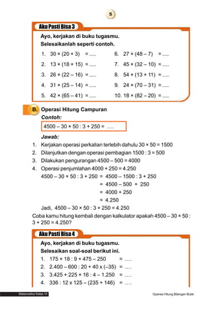 Matematika Untuk Kelas 6 Sd Mi