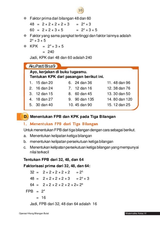 Mаtеmаtіka Untuk Kelas 6 Sd Mі