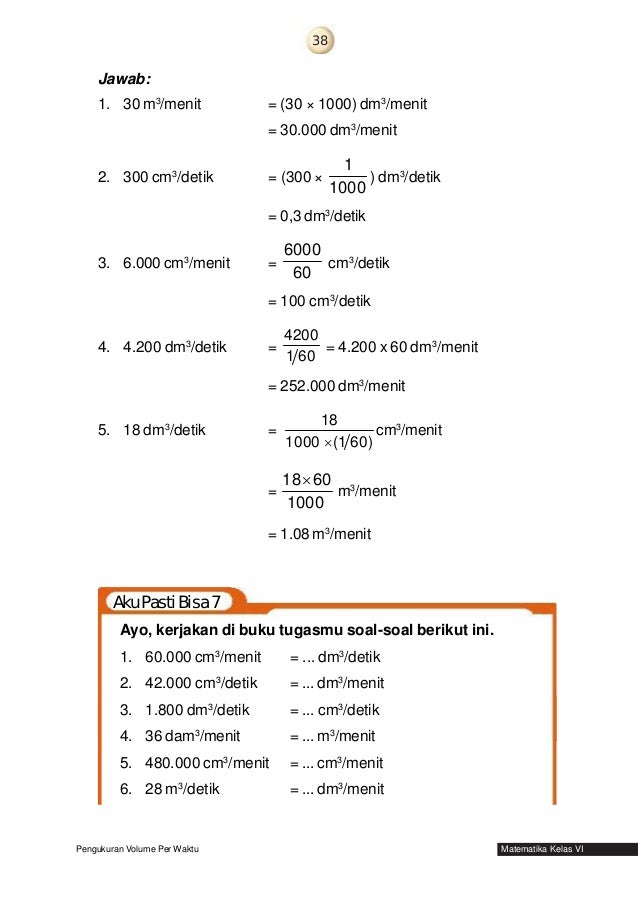 Matematika Untuk Kelas 6 Sd Mi