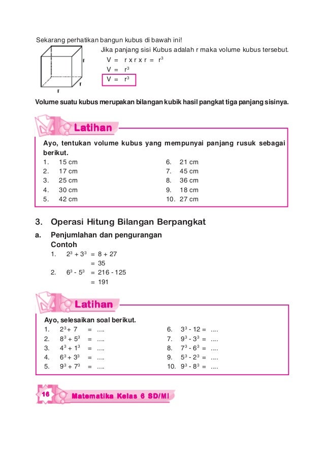 Contoh Soal Bilangan Kubik Kelas 6 Contoh Soal Terbaru Contoh Soal Bilangan Kubik Kelas 6 Contoh Soal Terbaru