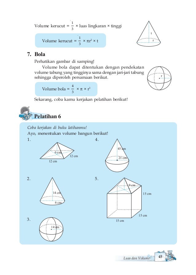 Soal Matematika Kelas 6 Volume Bola - soalkunci.my.id