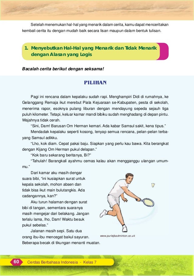 Contoh Cerita Imajinasi Bahasa Indonesia Kelas 7