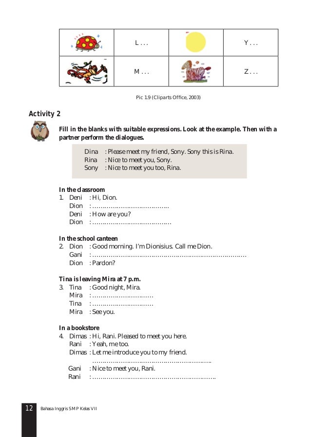Bahasa Inggris Untuk kelas 7 SMP/MTs