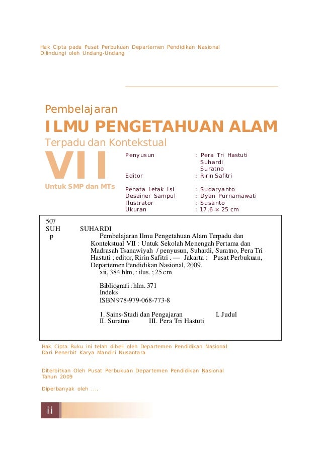 Pembelajaran Ilmu pengetahuan alam terpadu