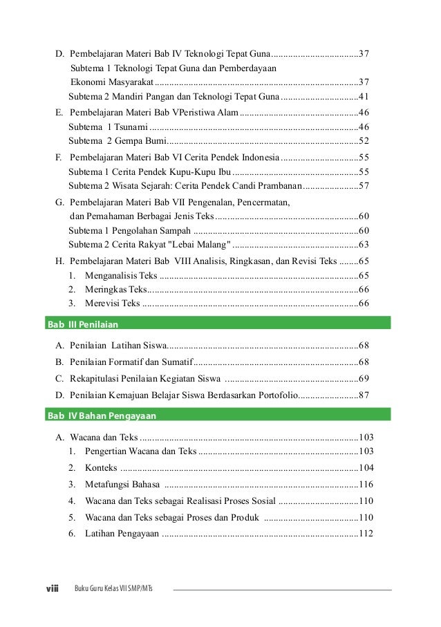 Buku Guru Bhs Indonesia Kelas 7 SMP