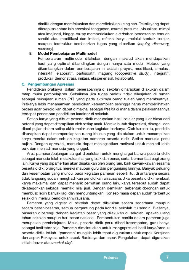 Kelas 7 Smp Prakarya