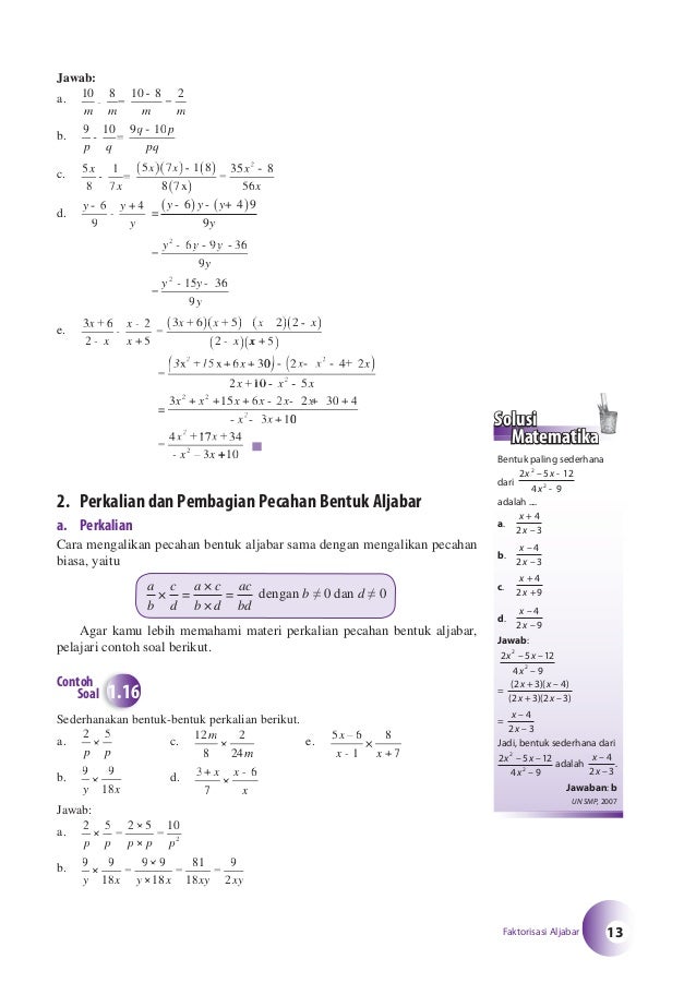 Cara cepat belajar matematika smp kelas 8