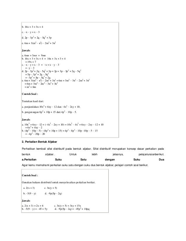 Kelas 8 Mpemfaktorkan