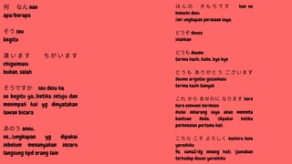 Kelas Bahasa Jepang part 2 for japanese class | PDF