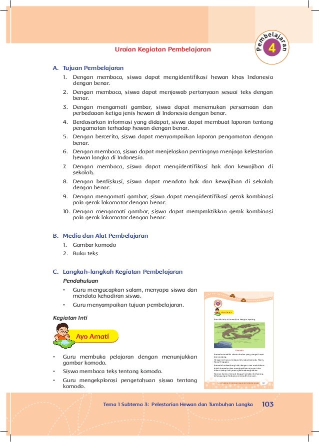 Perkembangbiakan Hewan dan Tumbuhan Kelas 3 tema1 Buku Guru