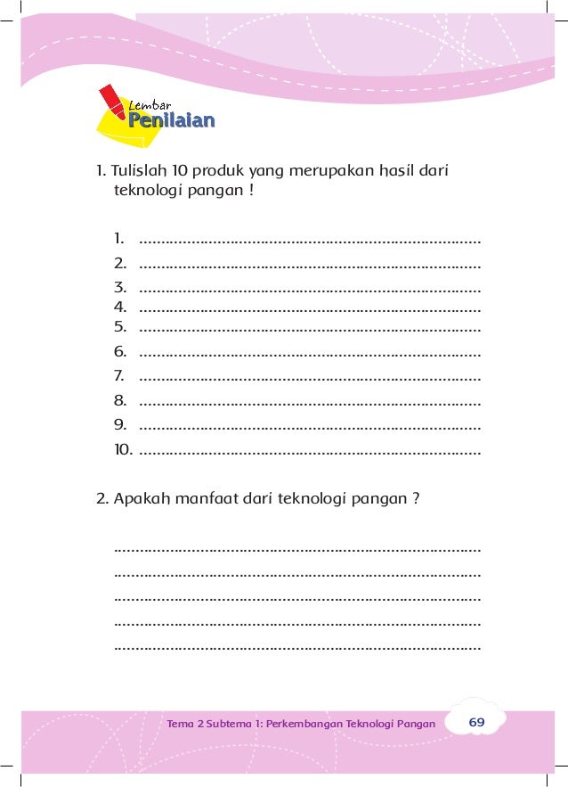 Perkembangan Teknologi Kelas 3 tema 2 Buku Siswa