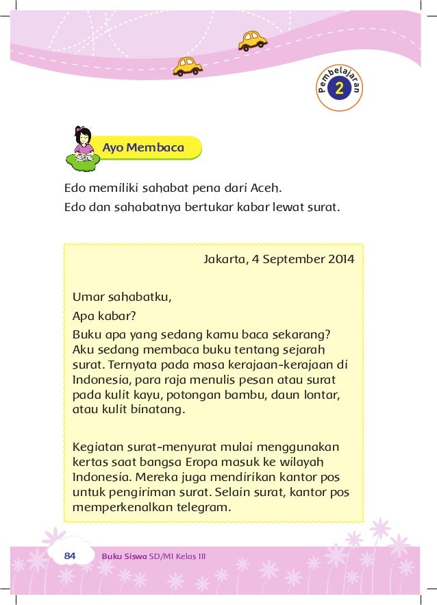 Perkembangan Teknologi Kelas 3 tema 2 Buku Siswa