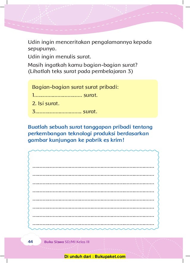Buatlah Surat Pribadi Dengan Konteks Berikut Ini Kumpulan Surat Penting