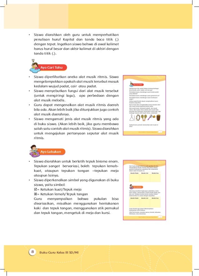 Perubahan di Alam Kelas 3 tema 3 Buku Guru