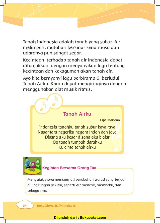 Kelas Iii Tema 3 Perubahan Di Alam