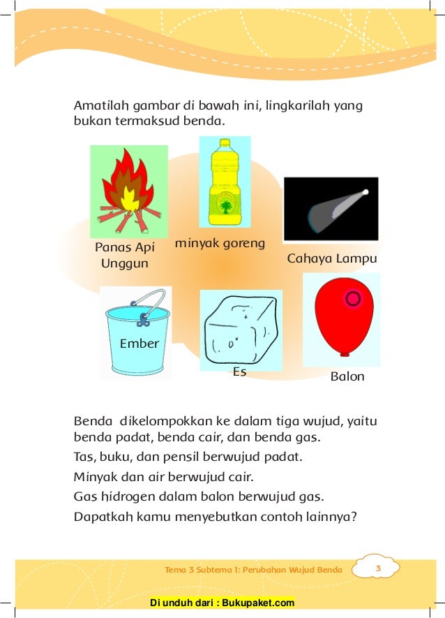 Kelas Iii Tema 3 Perubahan Di Alam