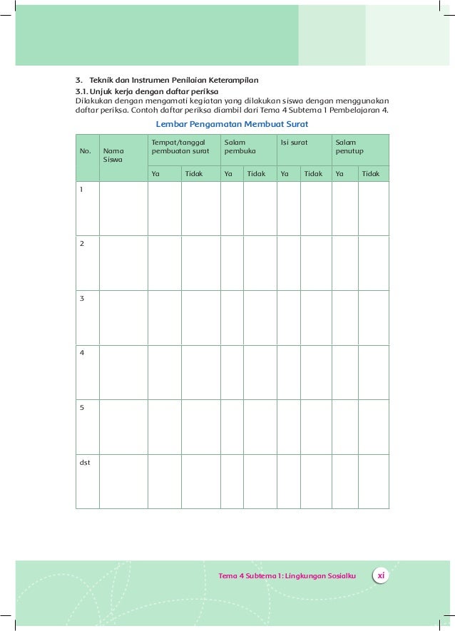 Peduli Lingkungan Sosial Kelas 3 tema 4 Buku Guru