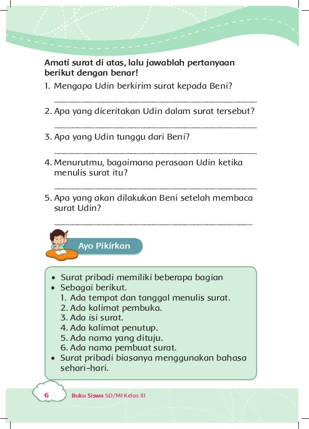 Buatlah Surat Pribadi Dengan Konteks Berikut Ini Mudah