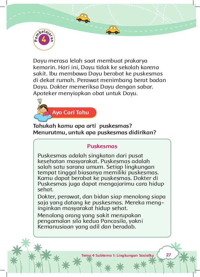 Peduli Lingkungan Sosial Buku Siswa Kelas 3 tema 4